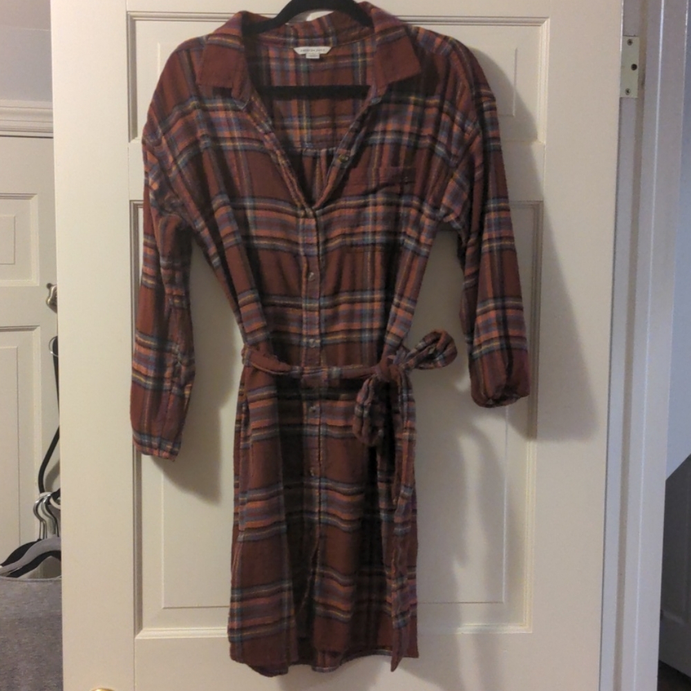 American Eagle Flannel Dress